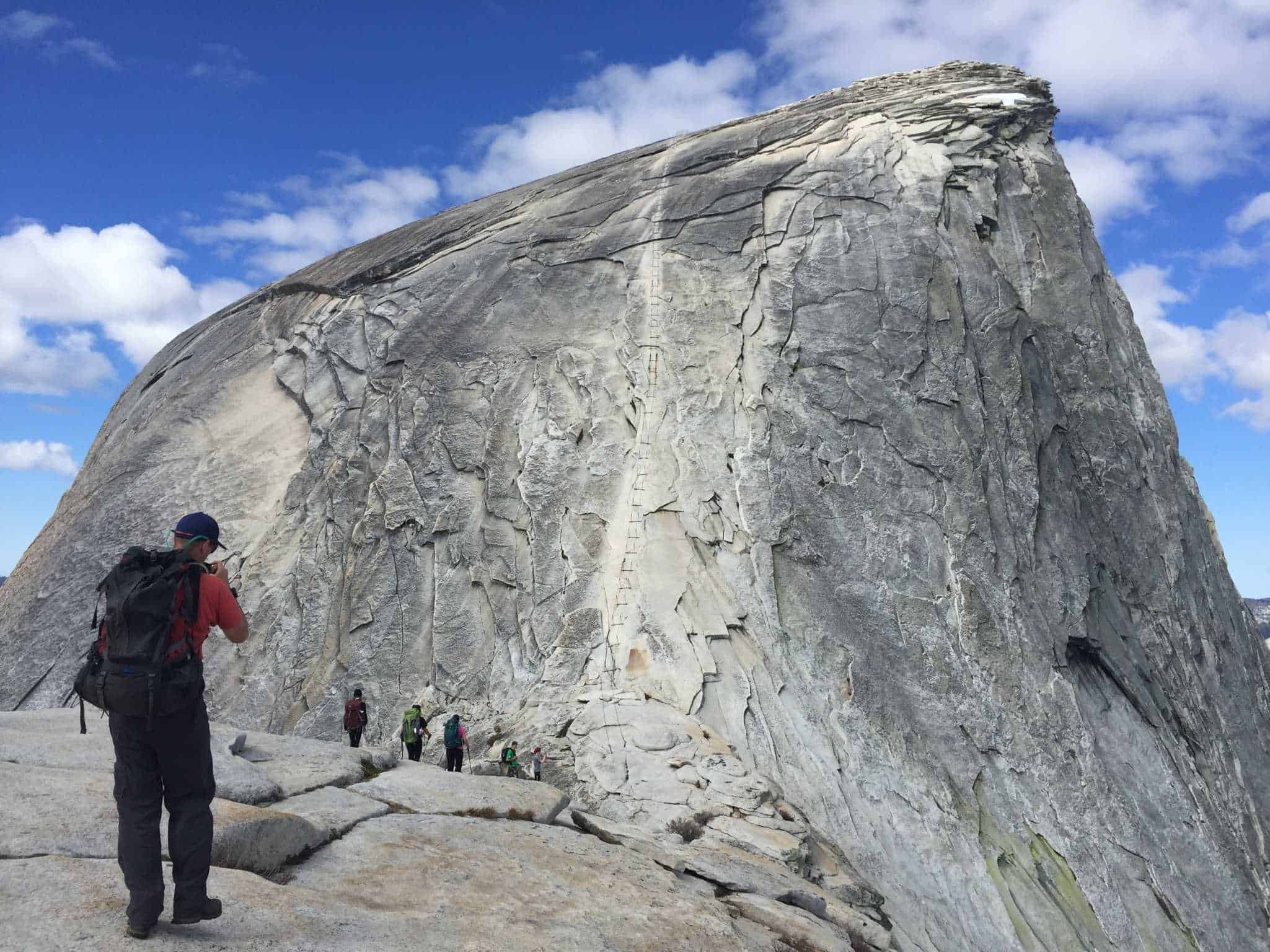 11th graders hiking in yosemite