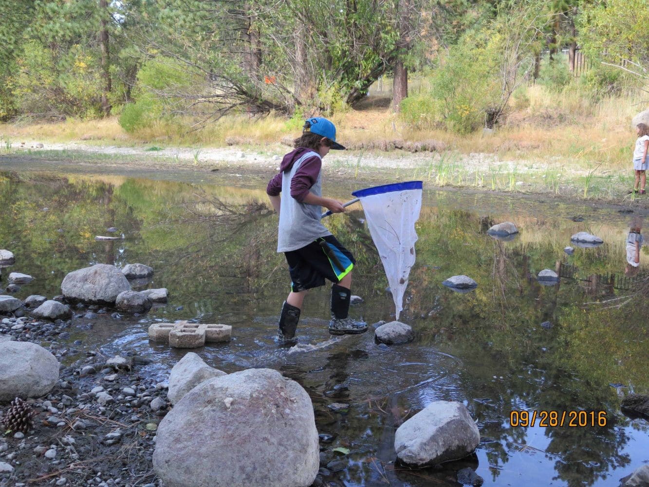 4th graders at the truckee river