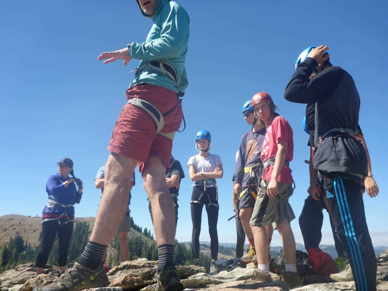 rock climbing team