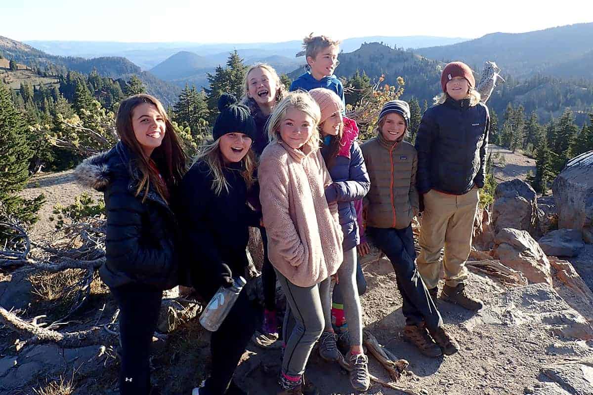 students at Lassen National Park