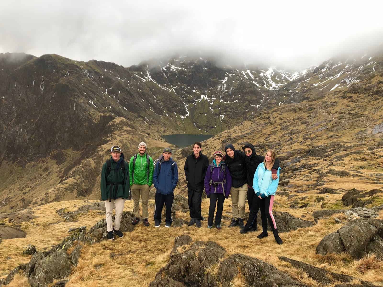 students at Snowdonia National Park
