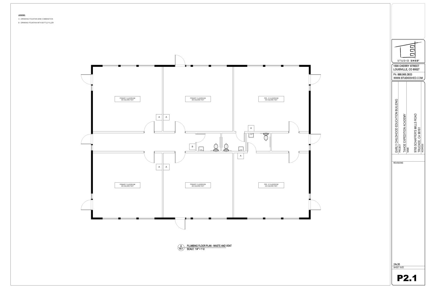 blueprint for the education center