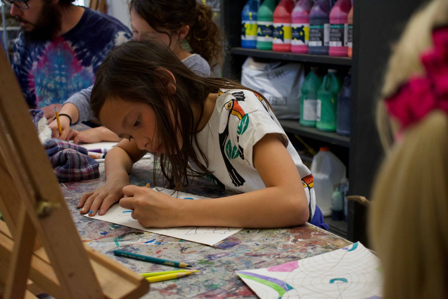 elementary student coloring