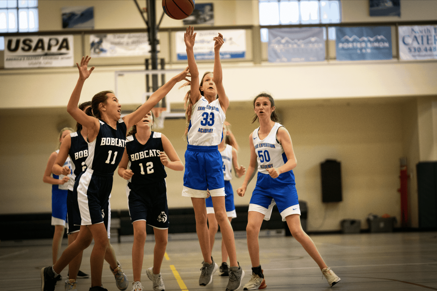 the team during a game