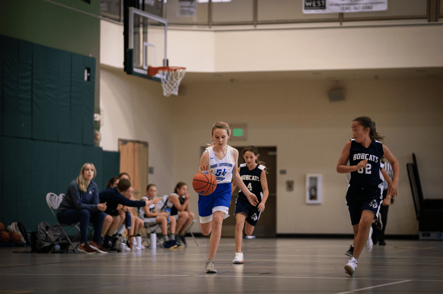 the team during a game