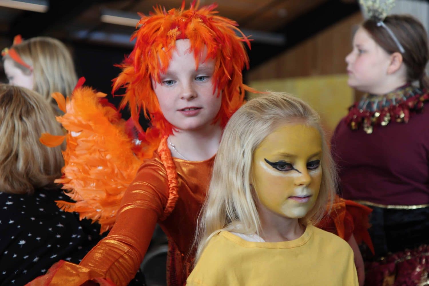 drama club members in costume for the performance