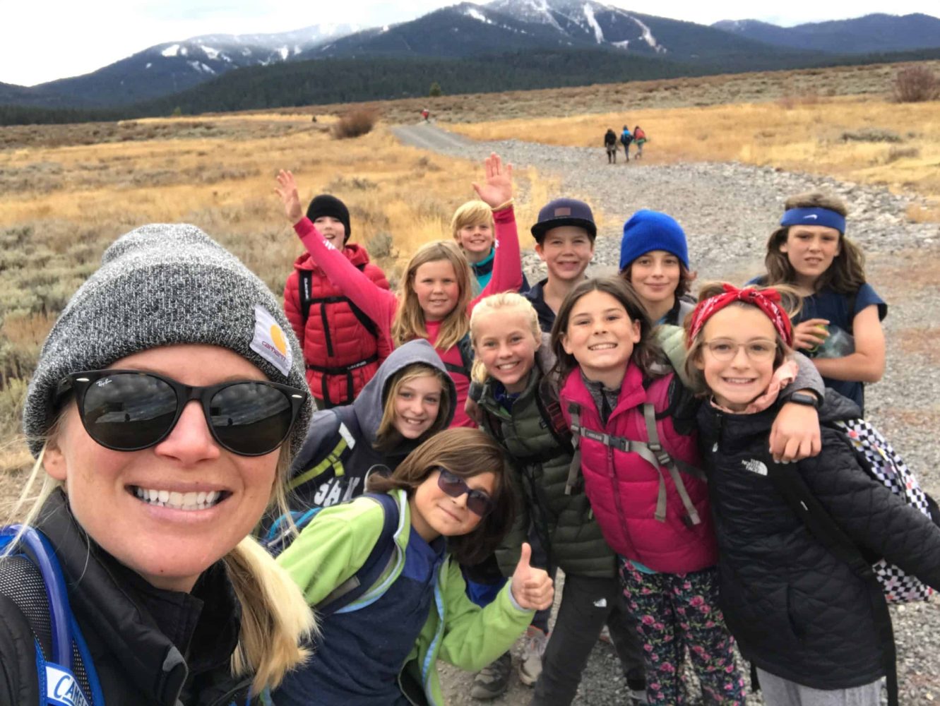 A class selfie for the 2019 5th grade class