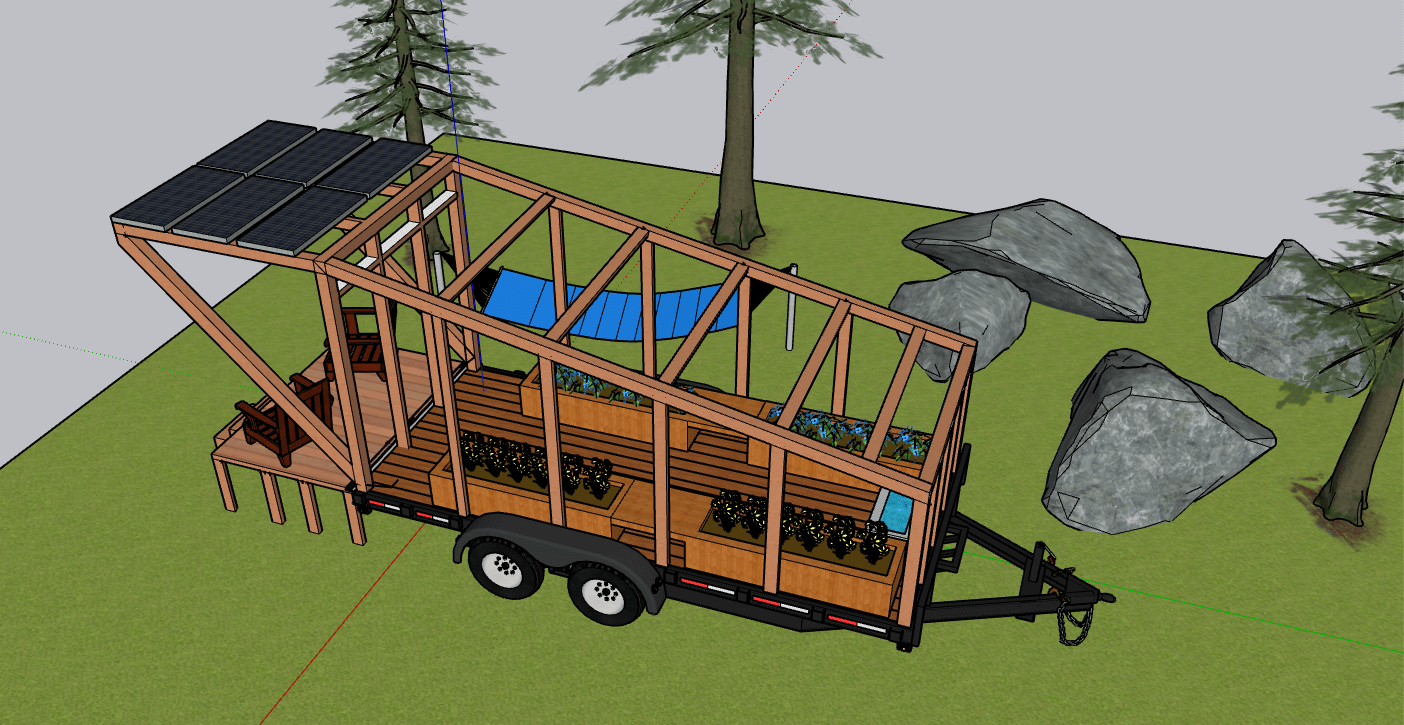 Prototype design for the mobile greenhouse