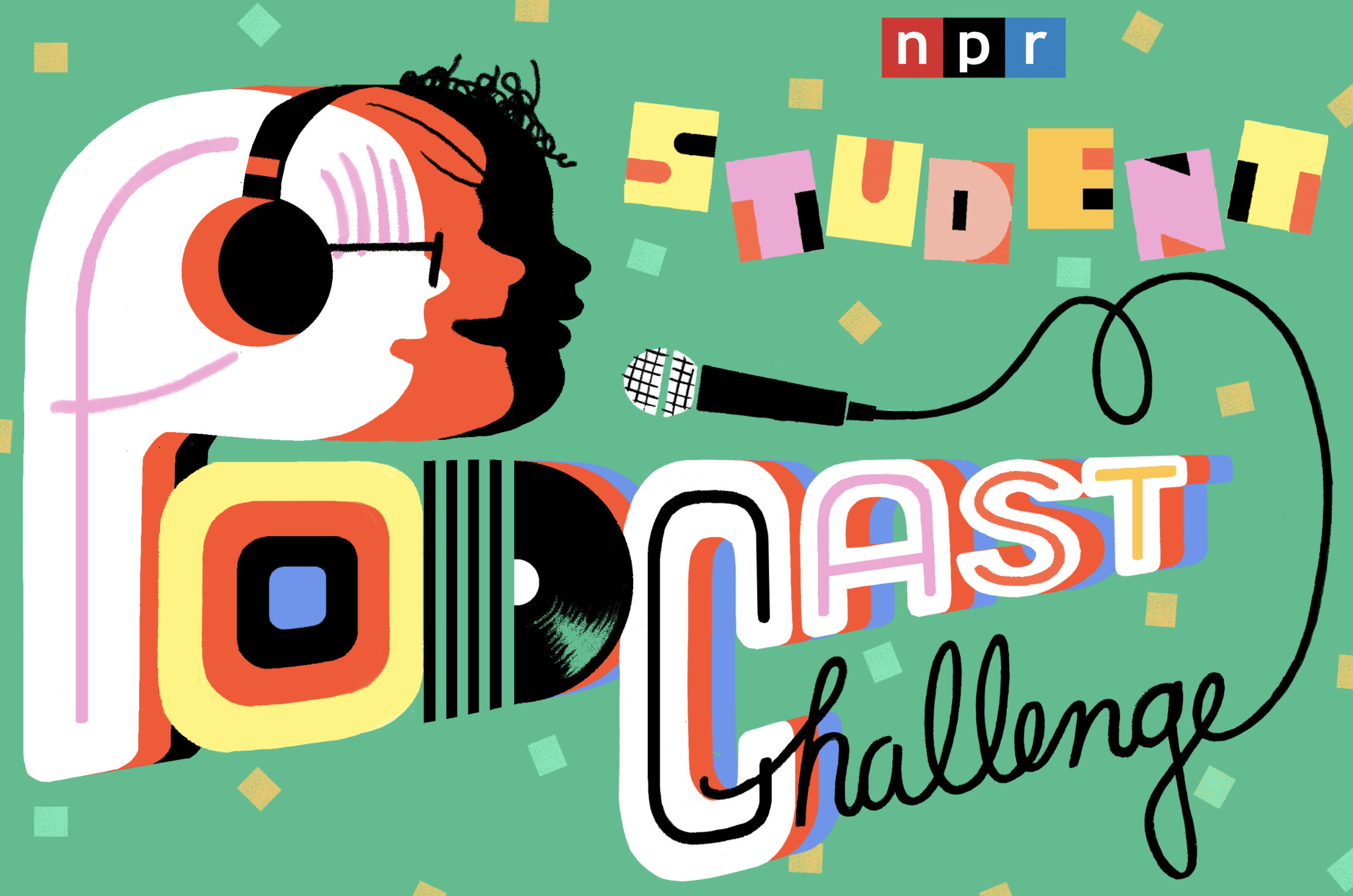 splash art for the student podcast challenge